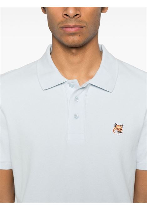 polo fox head patch regular uomo celeste MAISON KITSUNÉ | LM00208KJ70020072
